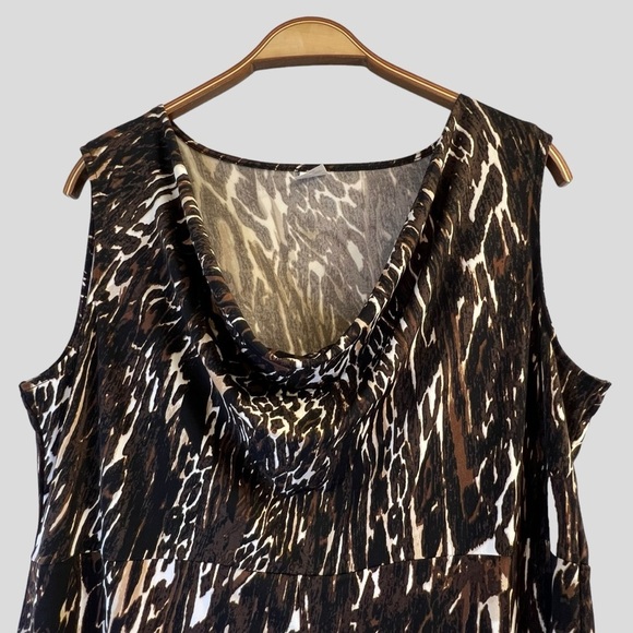 Jockey Women’s Tank Top L Leopard Print Tunic Length Sleeveless - Picture 2 of 13